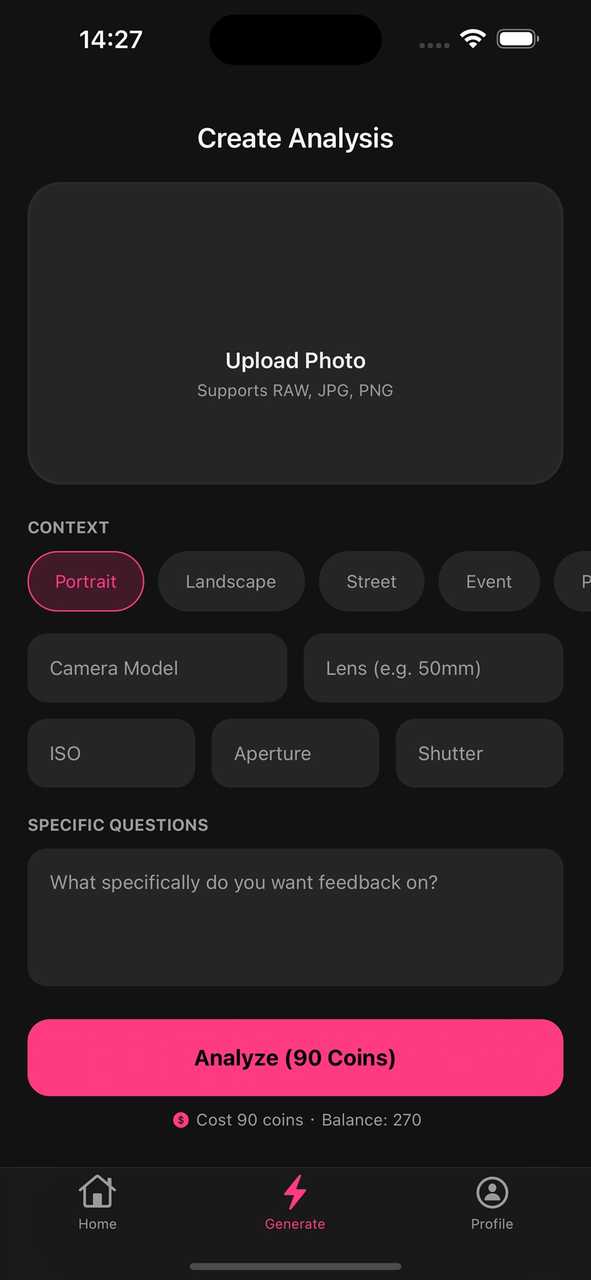 Leani Interface Settings